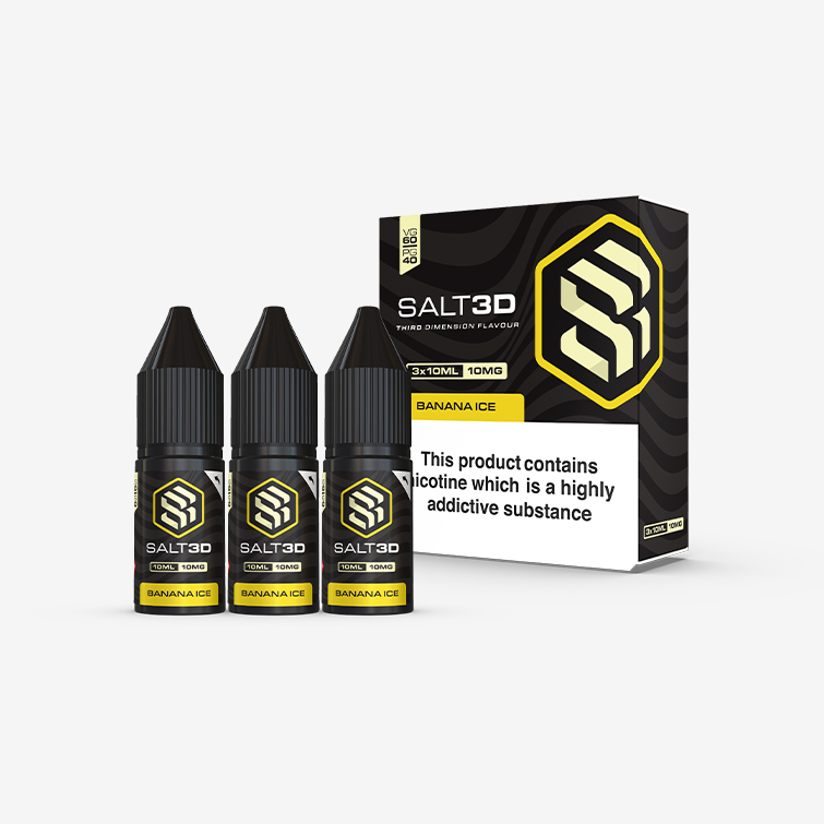 Salt3D – Banana Ice 3x 10ml Salt Nicotine E-liquid