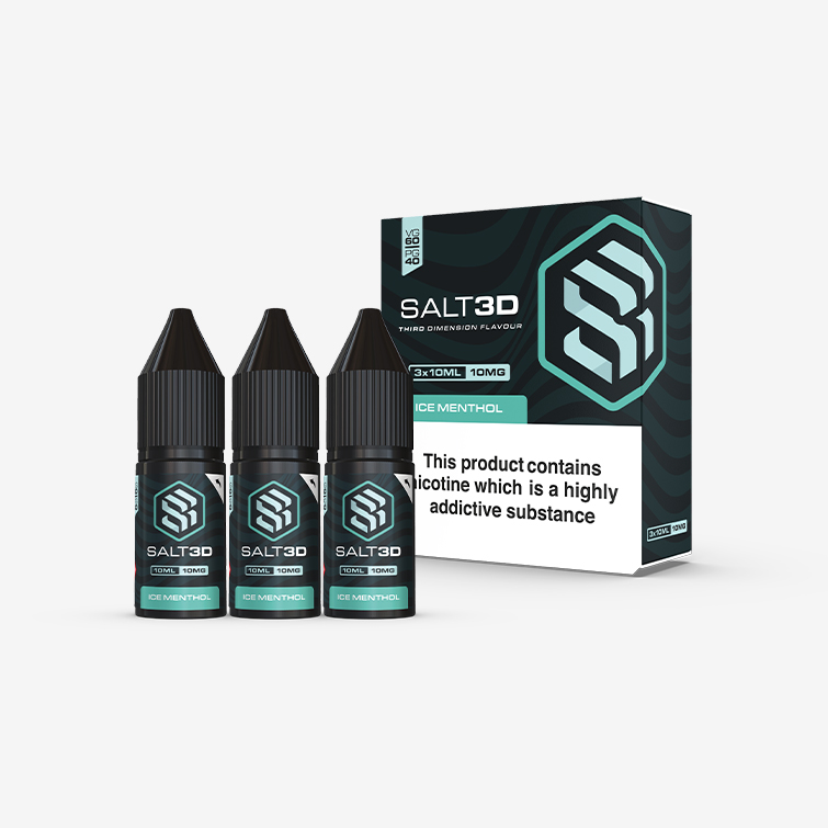 Salt3D – Ice Menthol 3x 10ml Salt Nicotine E-liquid