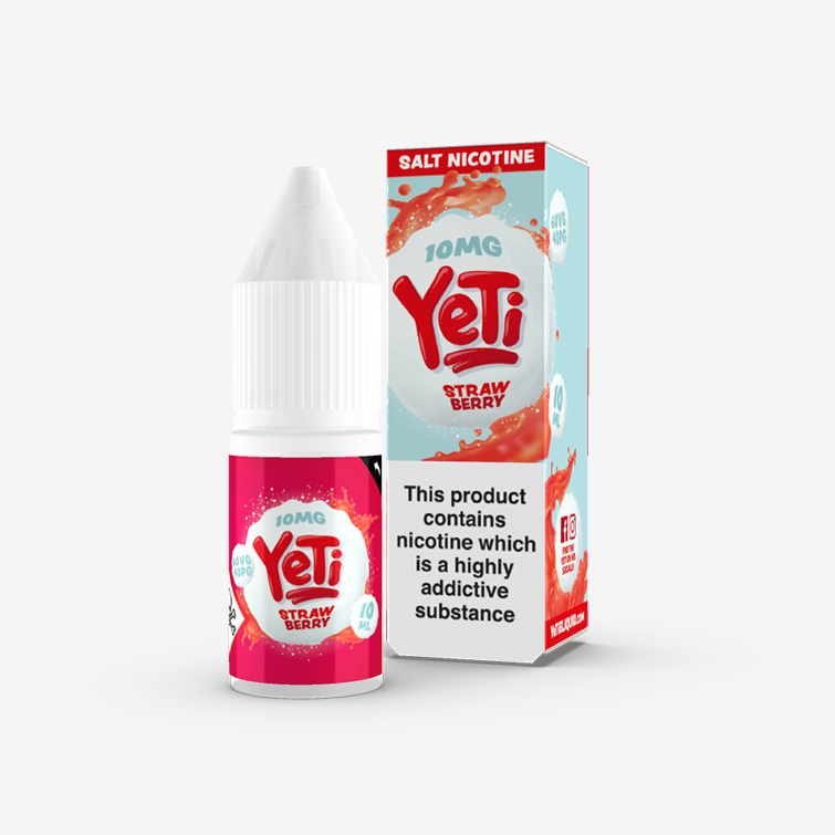 Yeti – Strawberry 10ml Salt Nicotine E-liquid