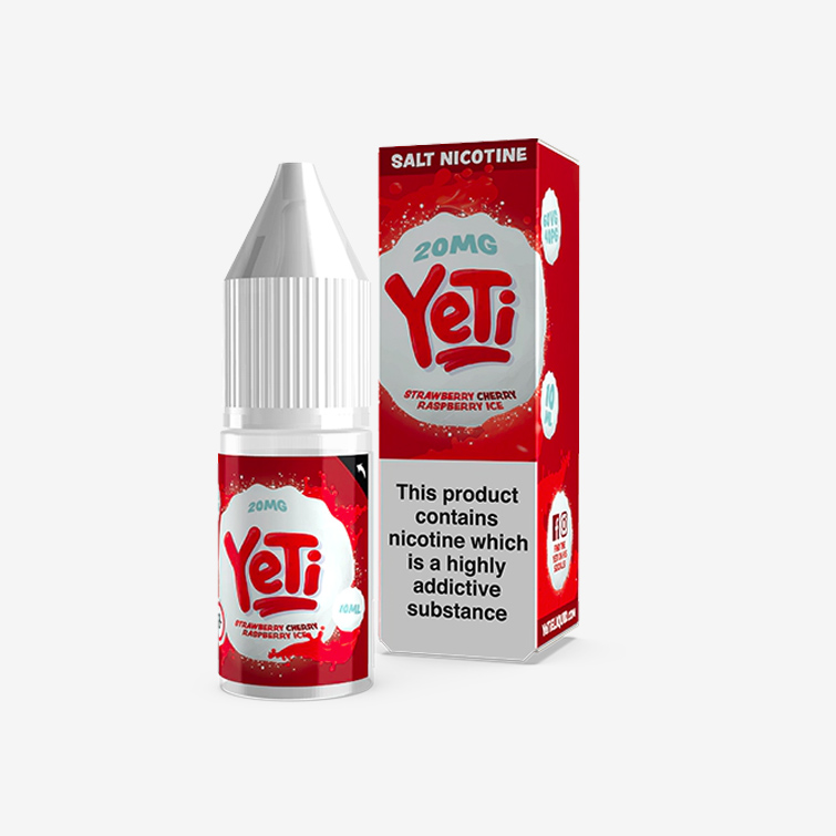 Yeti – Strawberry Cherry Raspberry Ice 10ml Salt Nicotine E-liquid