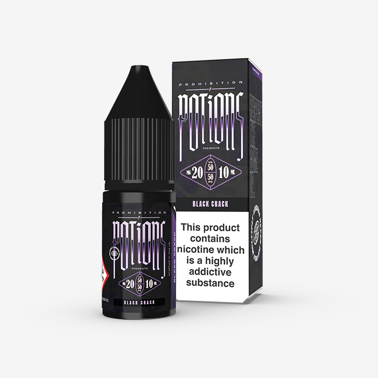 Prohibition Potions – Black Crack 10ml Salt Nicotine E-liquid