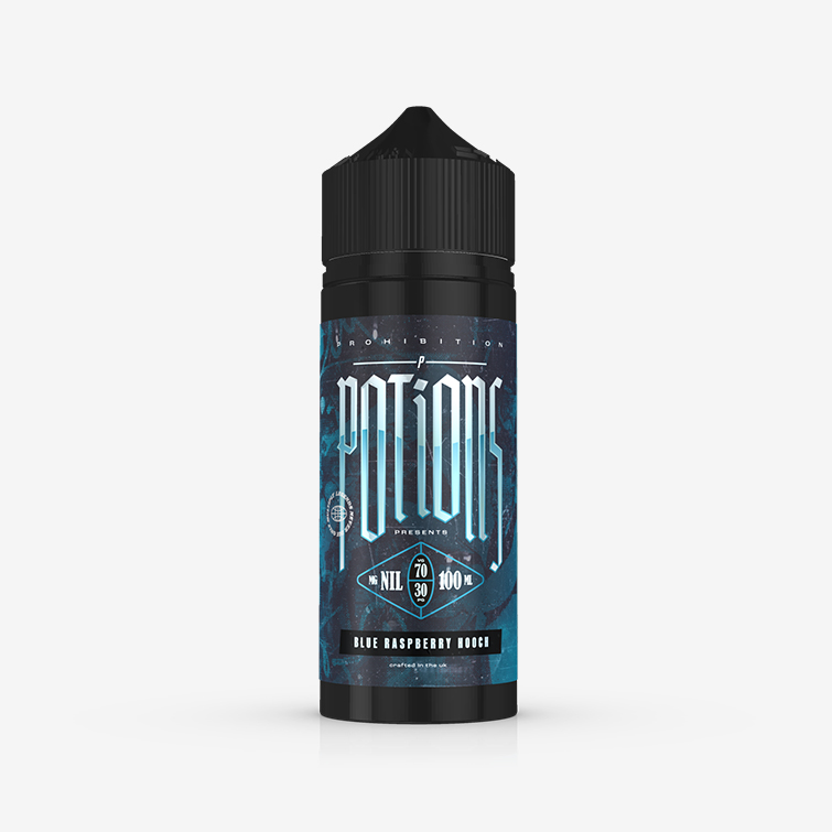 Prohibition Potions – Blue Raspberry Hooch 100ml E-liquid
