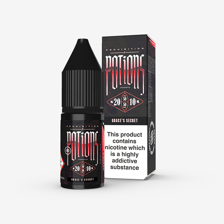 Prohibition Potions – Grace’s Secret 10ml Salt Nicotine E-liquid