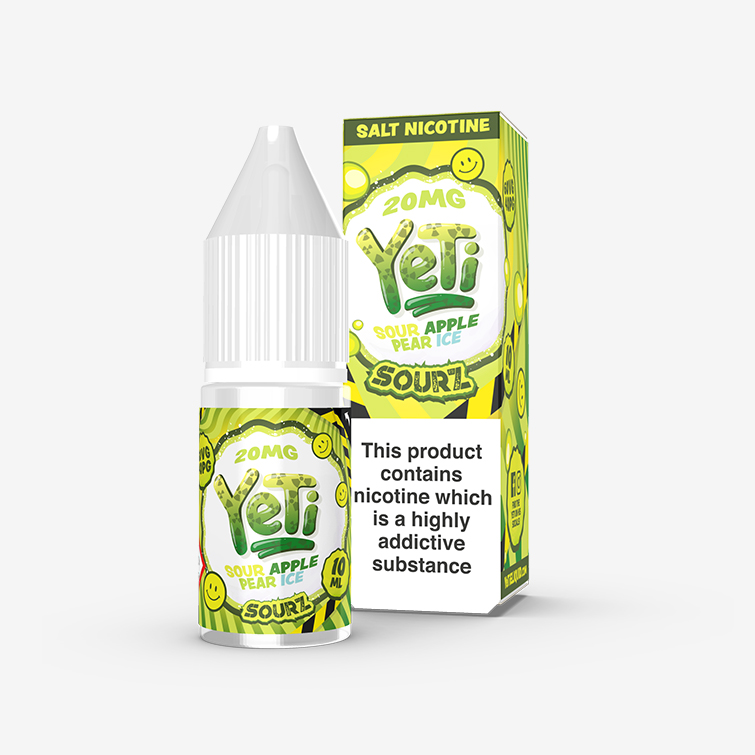 Yeti Sourz – Sour Apple Pear Ice 10ml Salt Nicotine E-liquid
