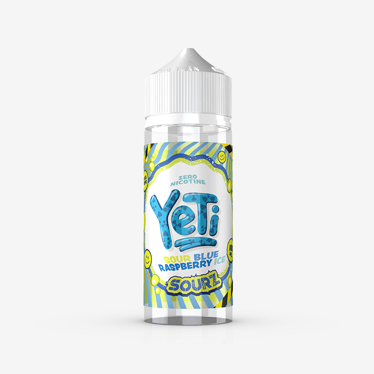 Yeti Sourz – Sour Blue Raspberry Ice 100ml E-liquid