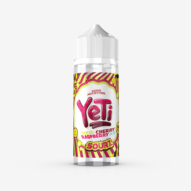 Yeti Sourz – Sour Cherry Raspberry Ice 100ml E-liquid