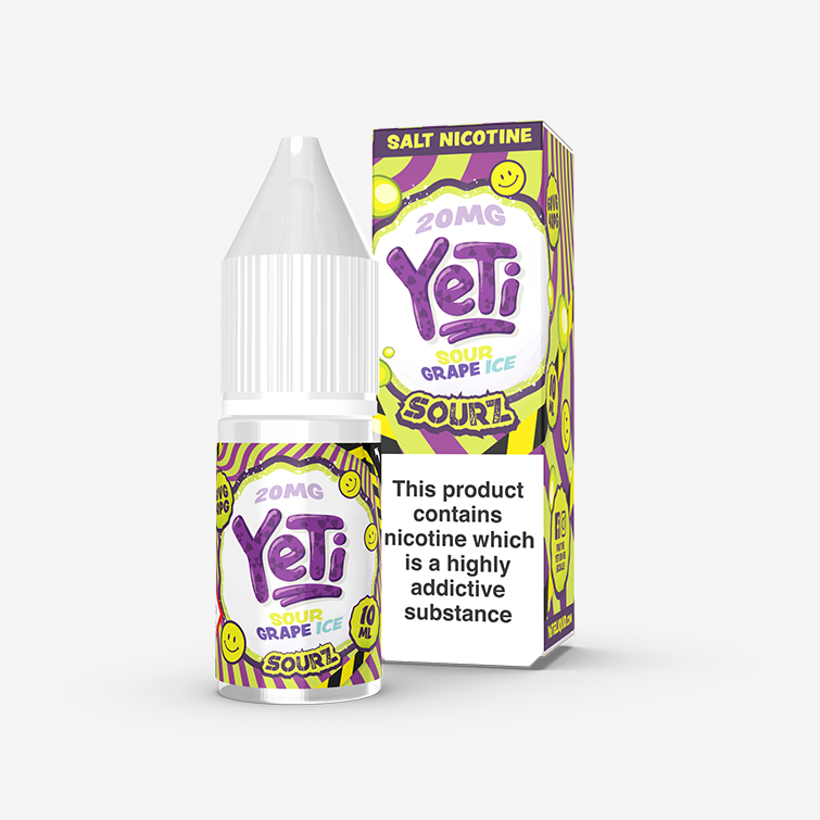 Yeti Sourz – Sour Grape Ice 10ml Salt Nicotine E-liquid