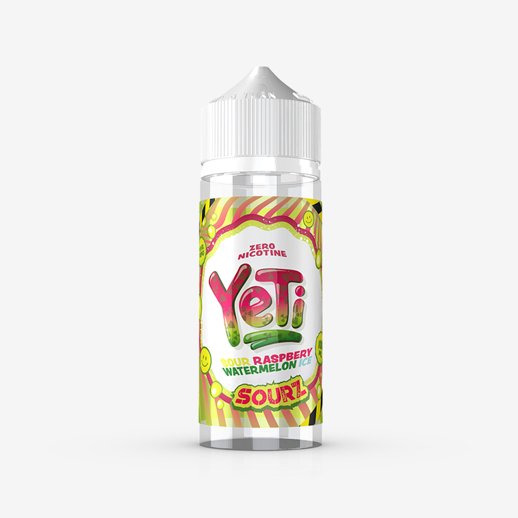 Yeti Sourz – Sour Raspberry Watermelon Ice 100ml E-liquid