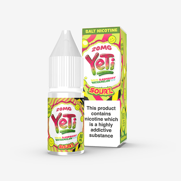 Yeti Sourz – Sour Raspberry Watermelon Ice 10ml Salt Nicotine E-liquid