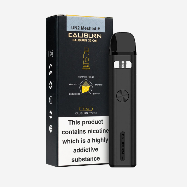 Uwell Caliburn G2 Pod Starter Bundle – Carbon Black