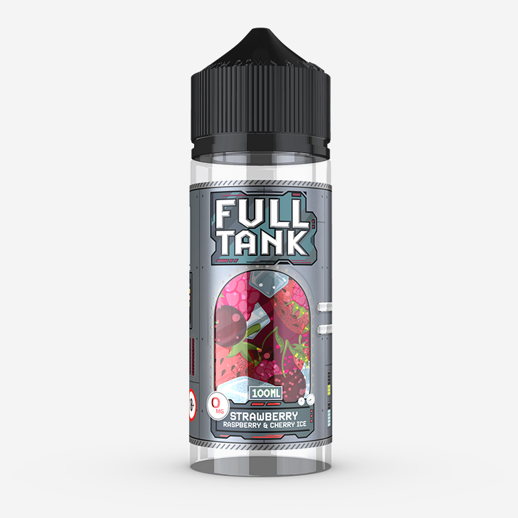 Full Tank – Strawberry Raspberry & Cherry Ice 100ml E-liquid