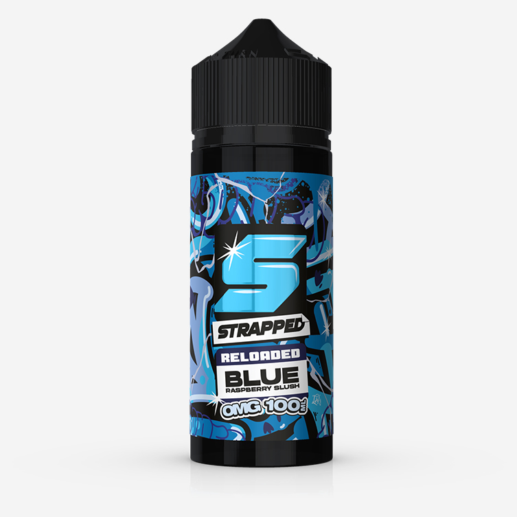 Strapped Reloaded – Blue Raspberry Slush 100ml E-liquid