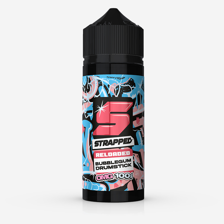 Strapped Reloaded – Bubblegum Drumstick 100ml E-liquid