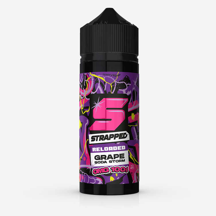 Strapped Reloaded – Grape Soda Storm 100ml E-liquid