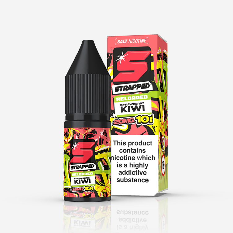 Strapped Reloaded – Strawberry Kiwi 10ml Salt Nicotine E-liquid