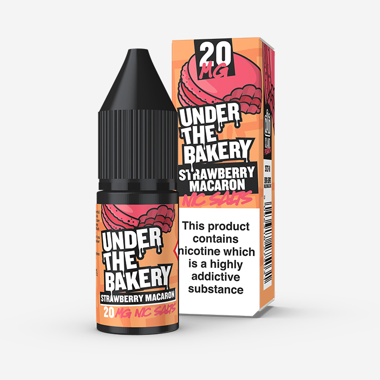 Under The Bakery – Strawberry Macaron 10ml Salt Nicotine E-liquid