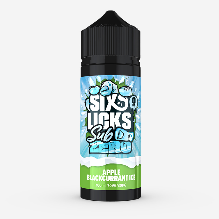 Six Licks Sub Zero – Apple Blackcurrant Ice 100ml E-liquid