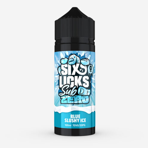 Six Licks Sub Zero Blue Slushy Ice 100ML 0MG