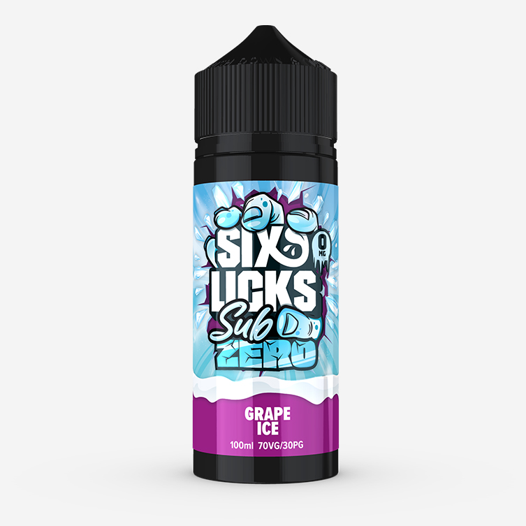 Six Licks Sub Zero – Grape Ice 100ml E-liquid