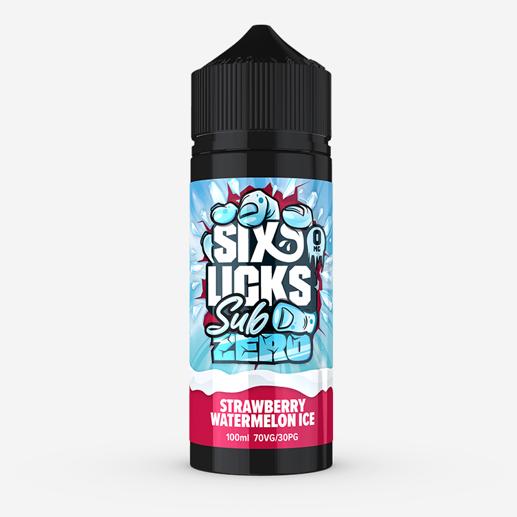 Six Licks Sub Zero – Strawberry Watermelon Ice 100ml E-liquid