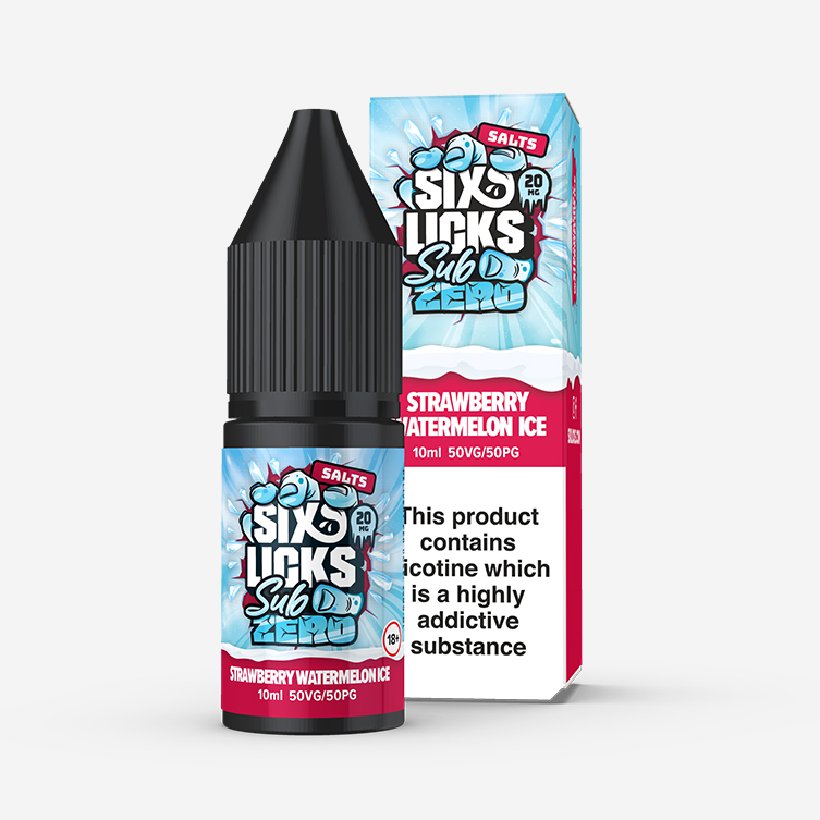 Six Licks Sub Zero – Strawberry Watermelon Ice 10ml Salt Nicotine E-liquid
