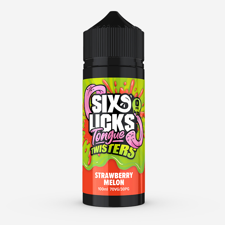 Six Licks Tongue Twisters – Strawberry Melon 100ml E-liquid