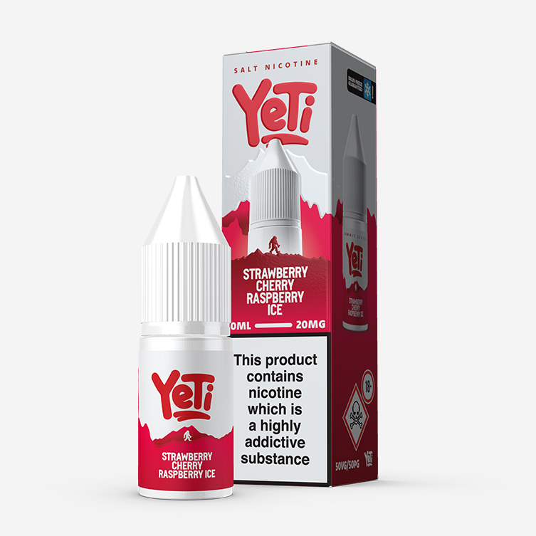 Yeti Summit – Strawberry Cherry Raspberry Ice 10ml Salt Nicotine E-liquid